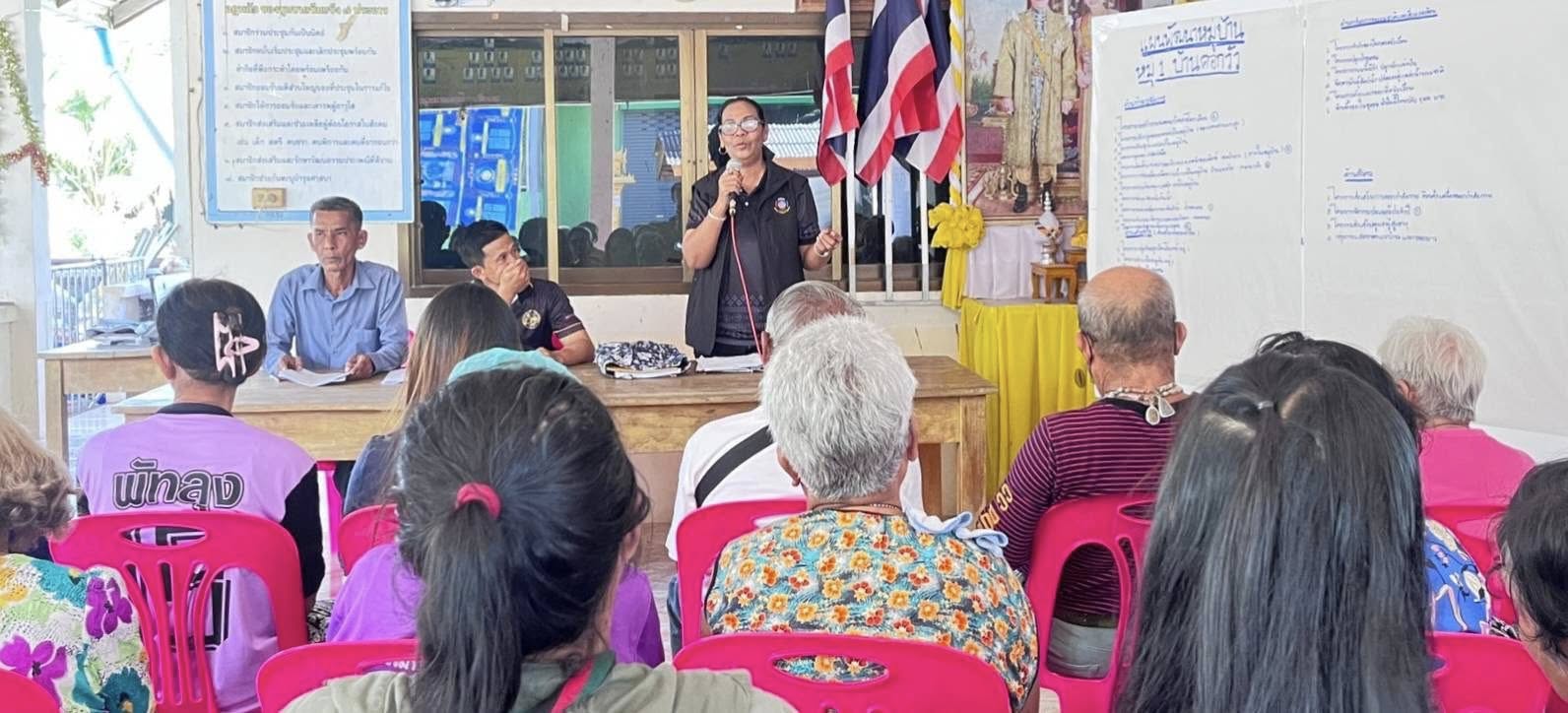 พช.เมืองพัทลุง ลงพื้นที่ประชุมขับเคลื่อนงานพัฒนาชุมชน